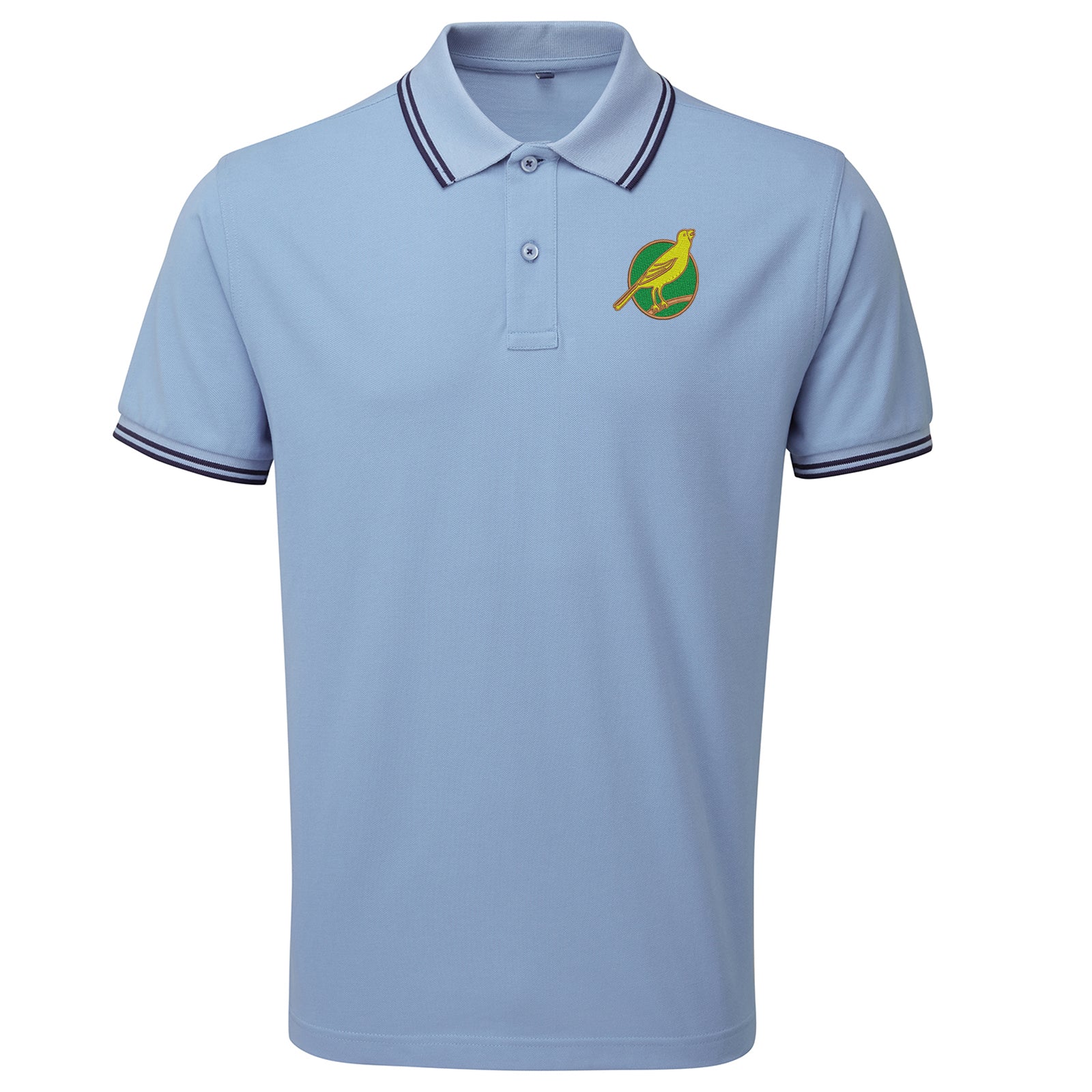 Norwich City FC Football Tipped Polo Shirt