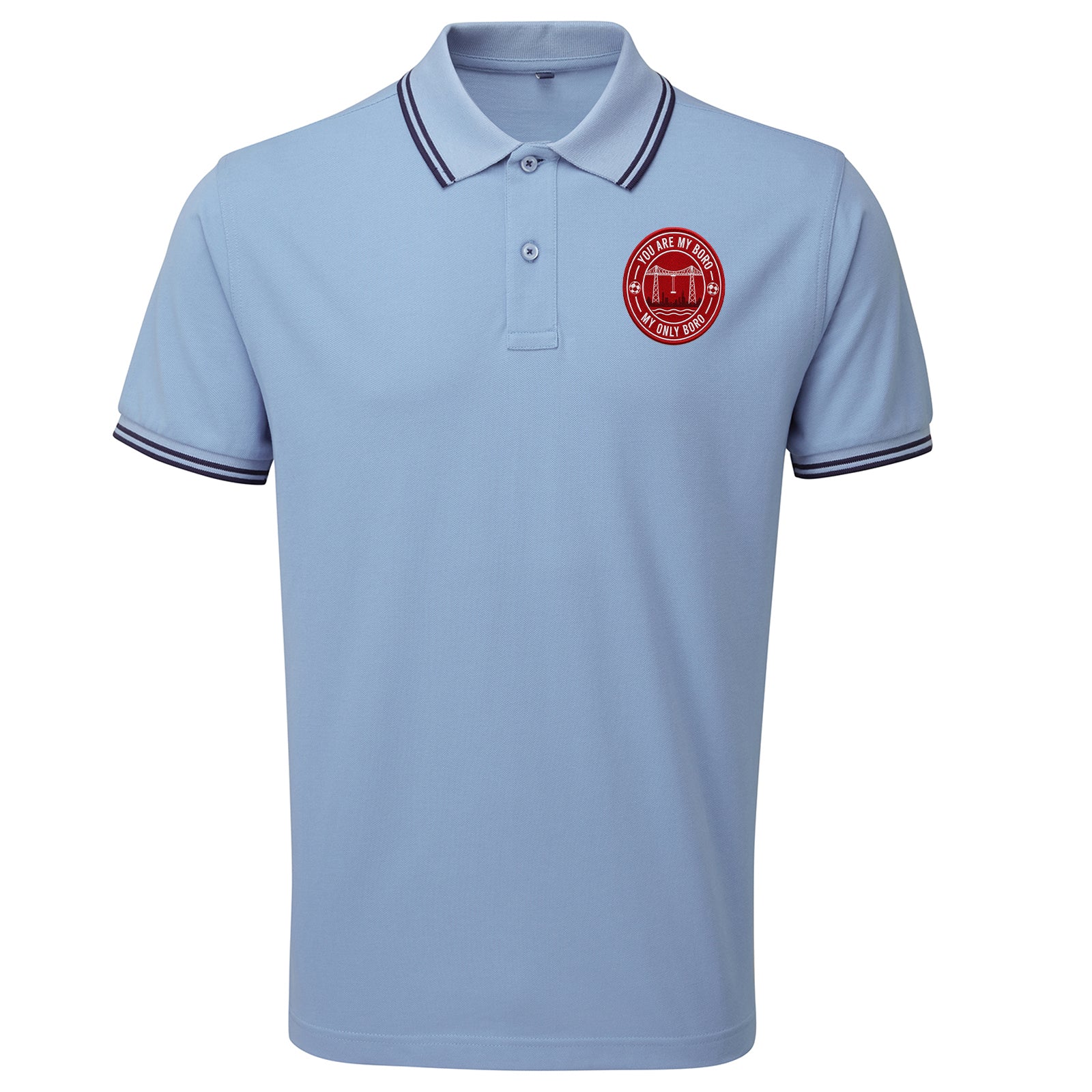 You Are My Boro My Only Boro Tipped Polo Shirt 