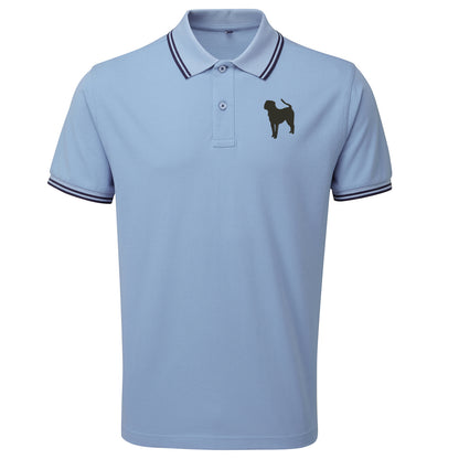 Pit Bull Embroidered Tipped Polo Shirt