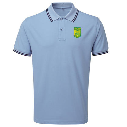 Retro Newton Heath LYR Embroidered Tipped Polo Shirt