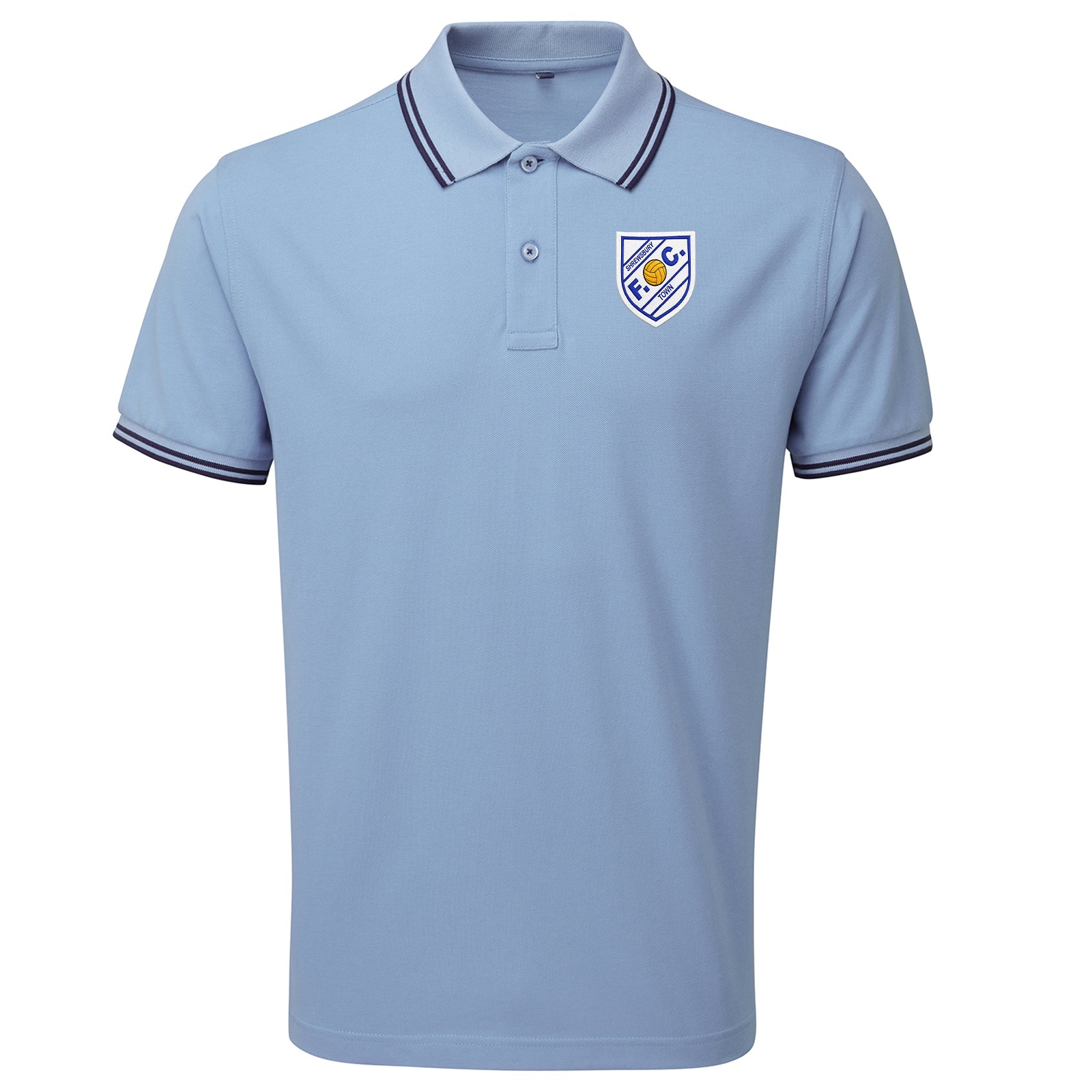 Old School Shrewsbury Town Football Tipped Polo Shirt