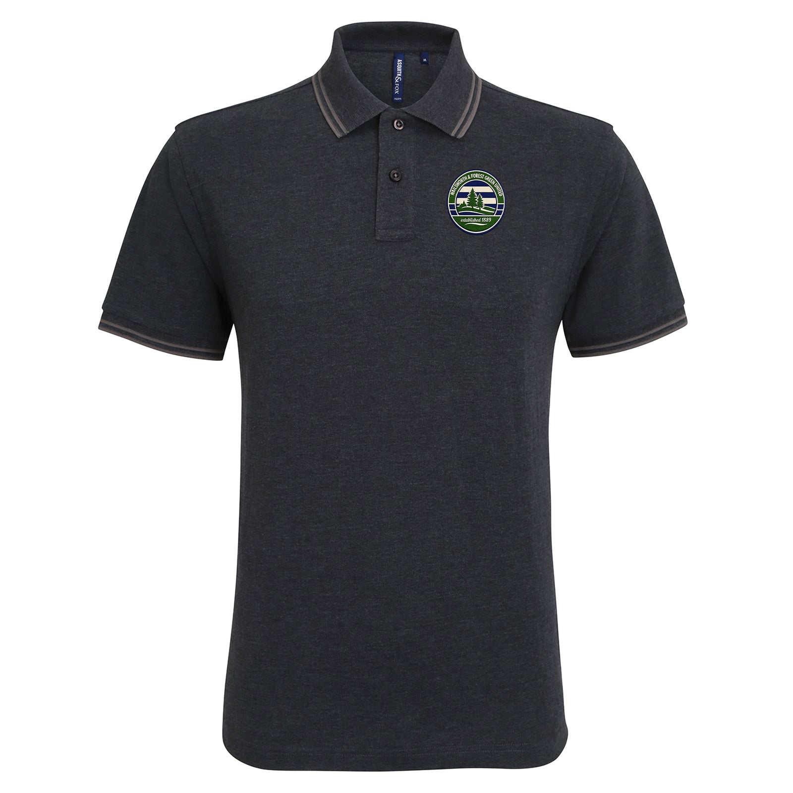 Retro Forest Green Rovers Tipped Polo Shirt