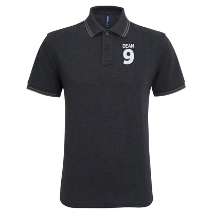 Dixie Dean Everton Football Tipped Polo Shirt