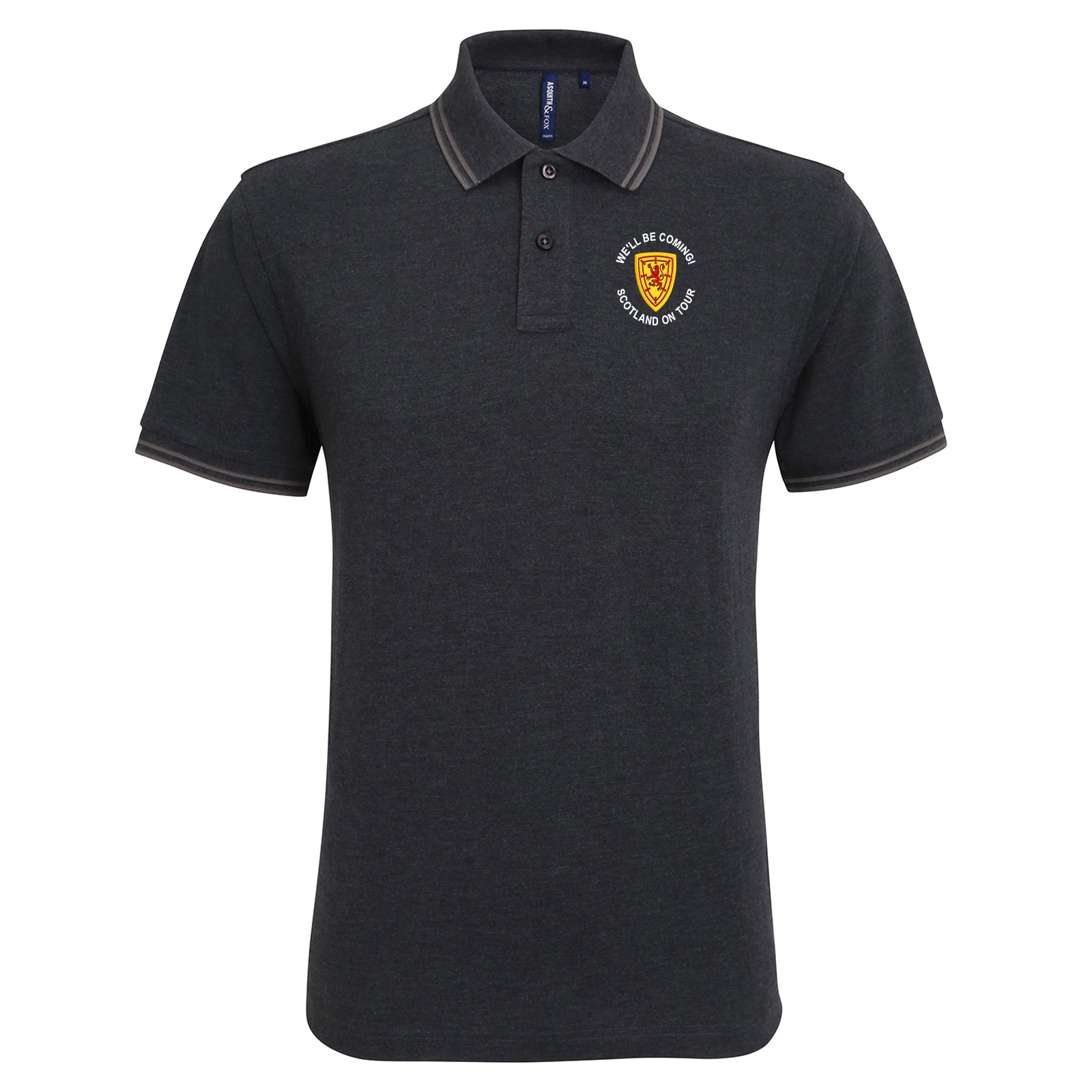 Scotland on Tour World Cup 2026 Tipped Polo Shirt