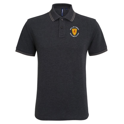 Scotland on Tour World Cup 2026 Tipped Polo Shirt