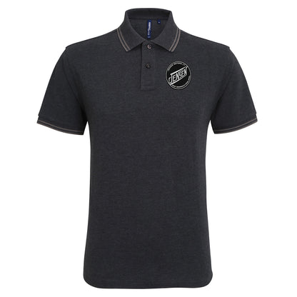 Jensen Motors Embroidered Tipped Polo Shirt