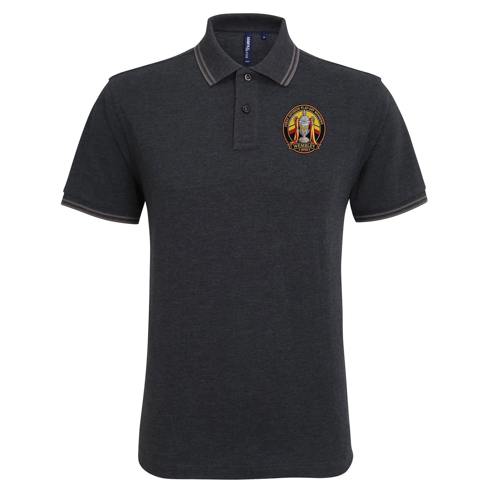 Watford Retro Play Off Winners Tipped Polo Shirt 