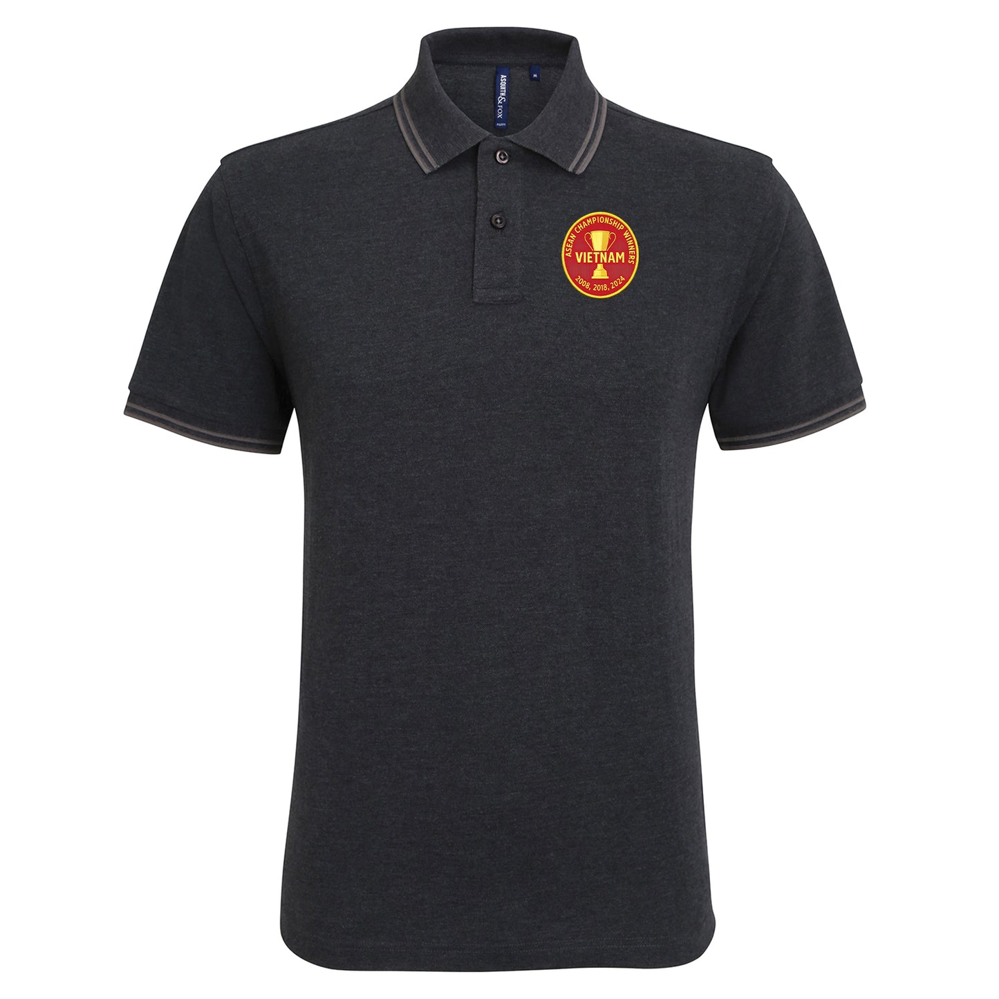 Vietnam Football Tipped Polo Shirt