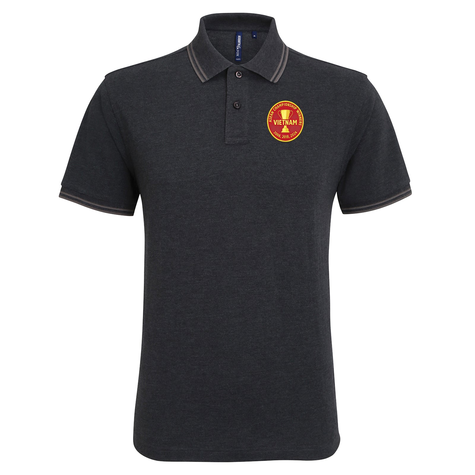 Vietnam Football Tipped Polo Shirt