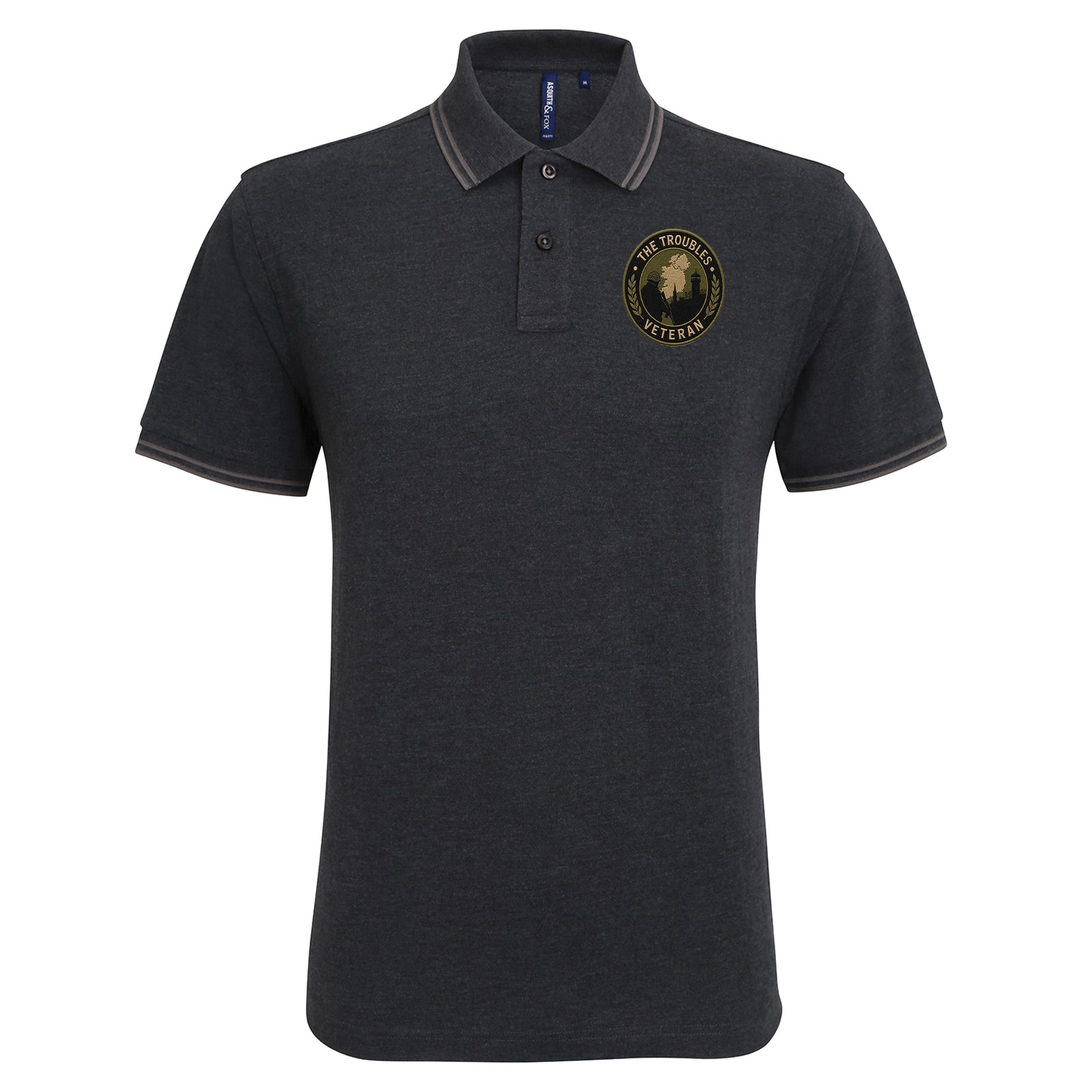 The Troubles Northern Ireland Tipped Polo Shirt