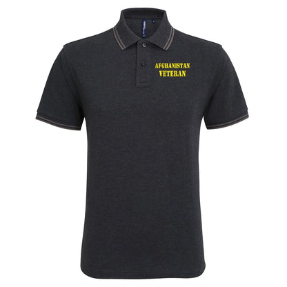Afghanistan Veteran Tipped Polo Shirt