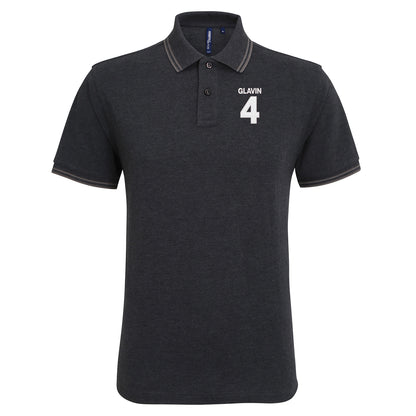 Ronnie Glavin Barnsley Footbal Tipped Polo Shirt 