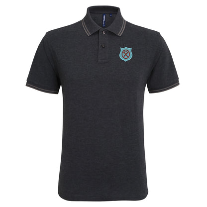 Retro West Ham 1923 Embroidered Tipped Polo Shirt