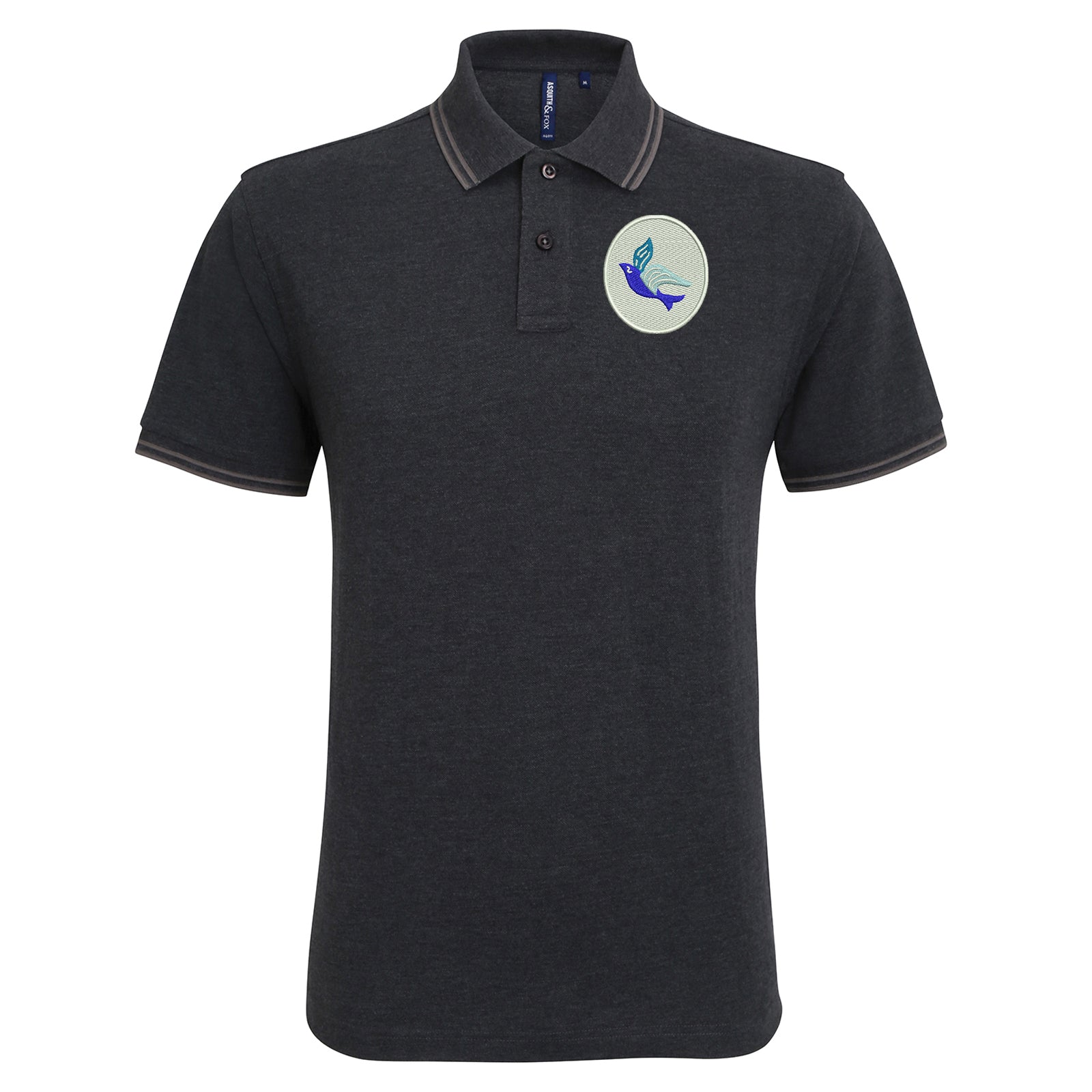 Classic Cardiff City FC Tipped Polo Shirt