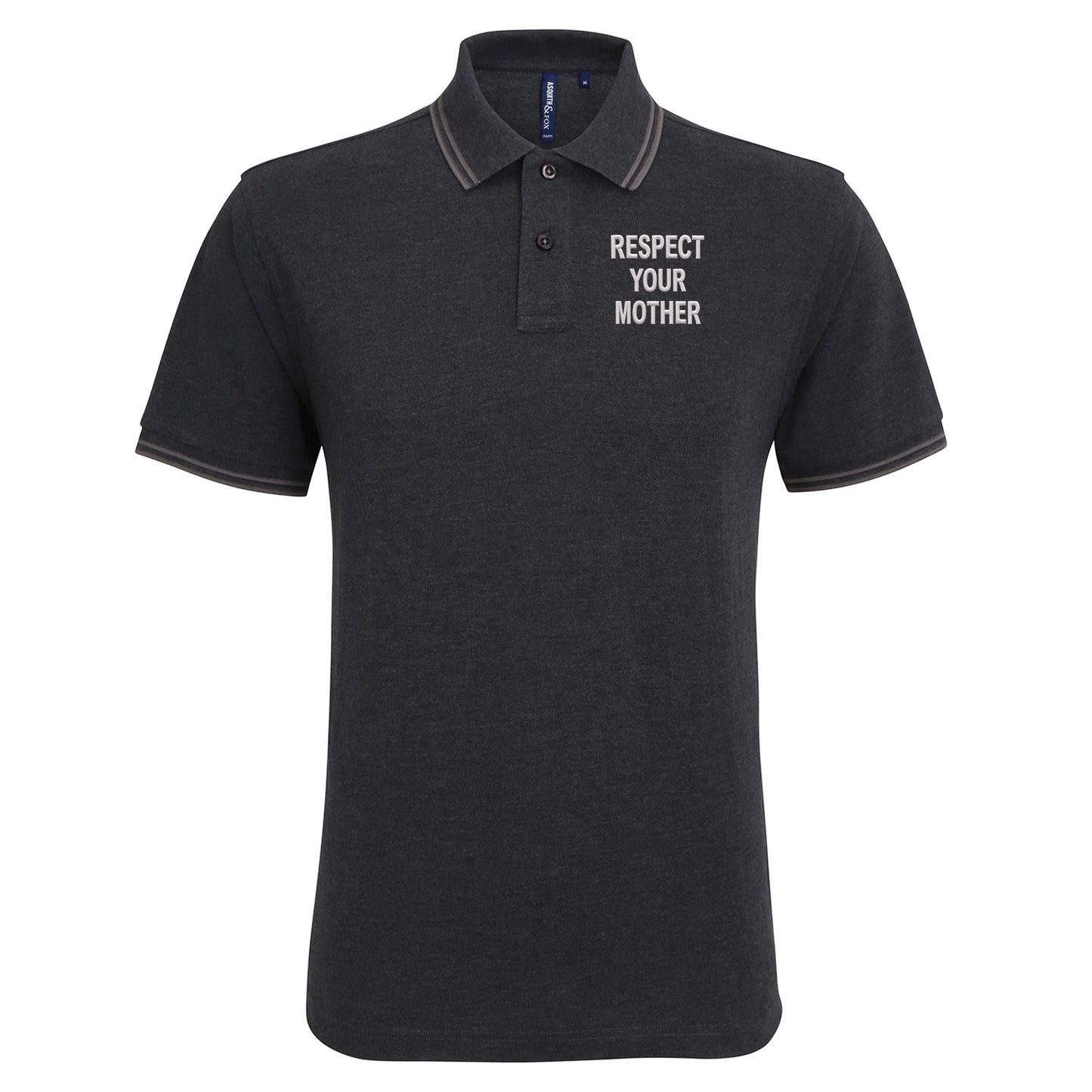 Respect Your Mother Tipped Polo Shirt