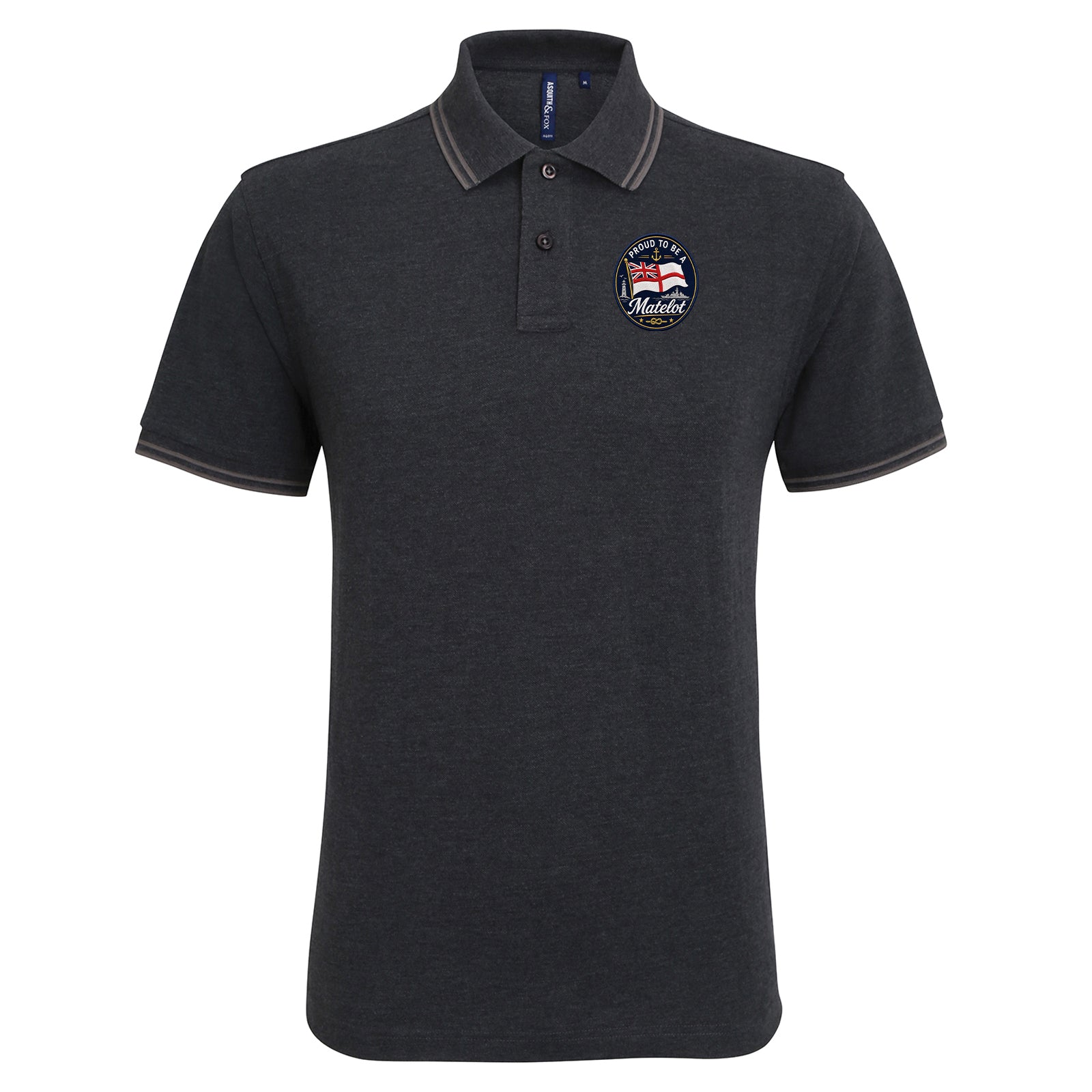 Royal Navy Matelot Tipped Polo Shirt 