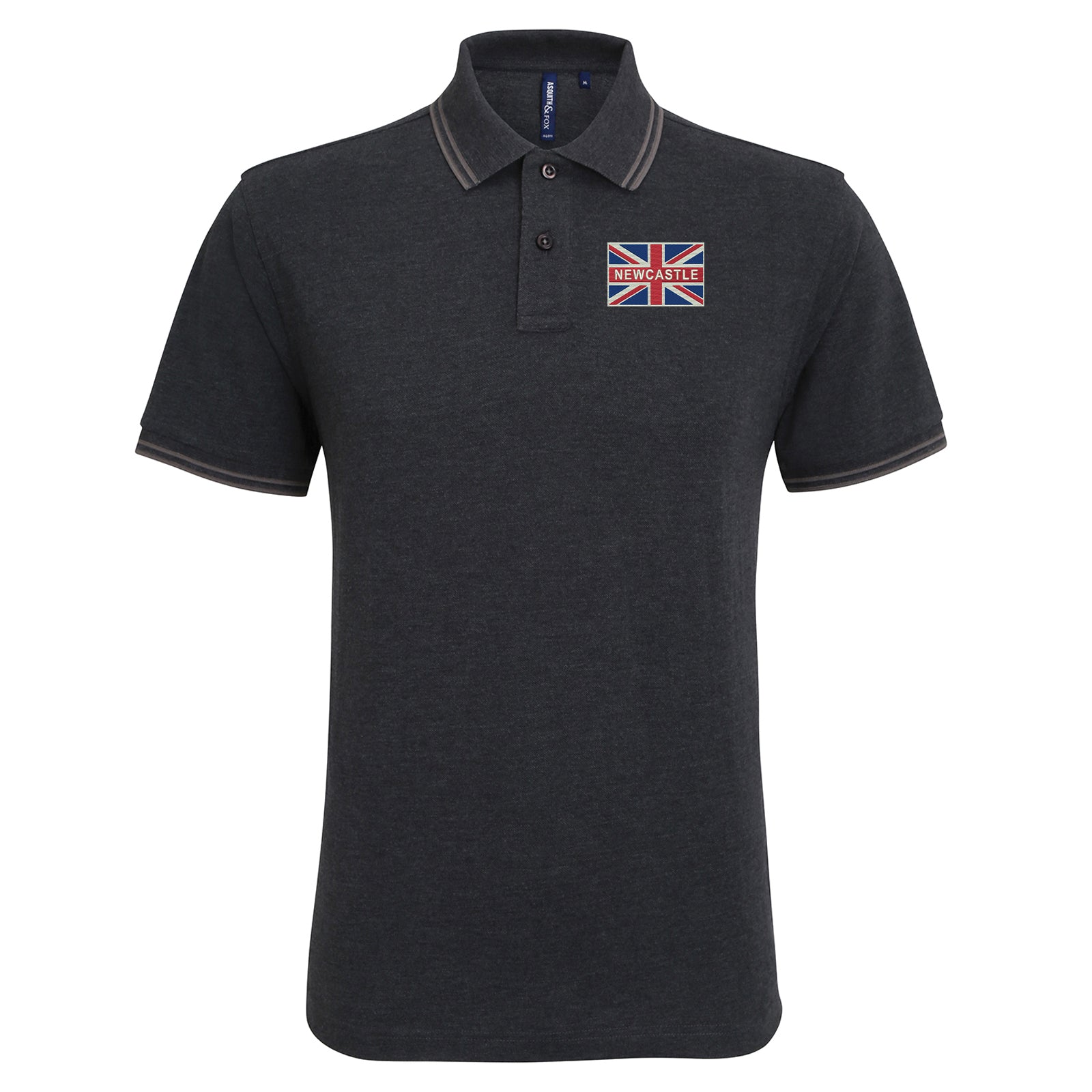 Newcastle United Union Jack Tipped Polo Shirt