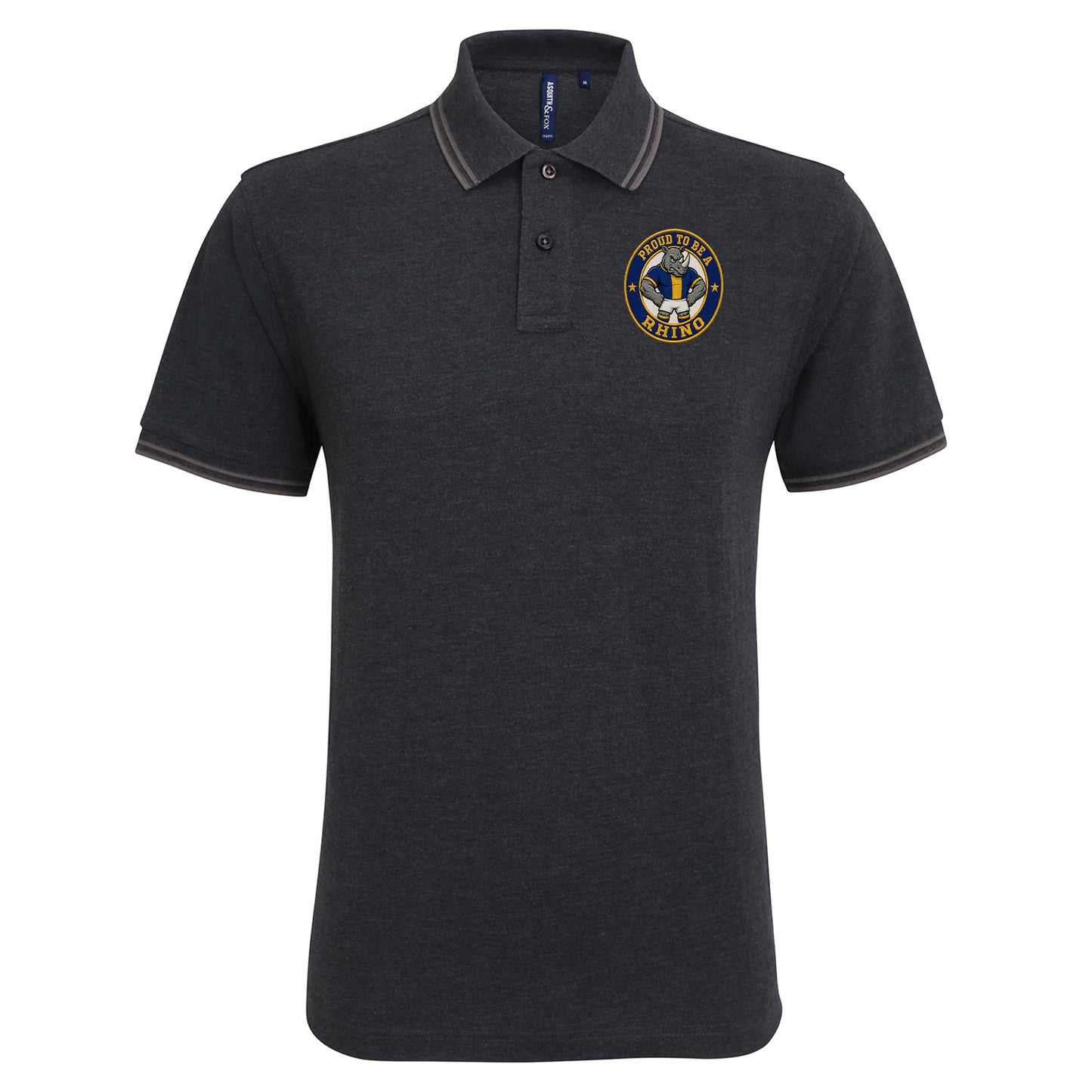 Leeds Rhinos Rugby League Tipped Polo Shirt