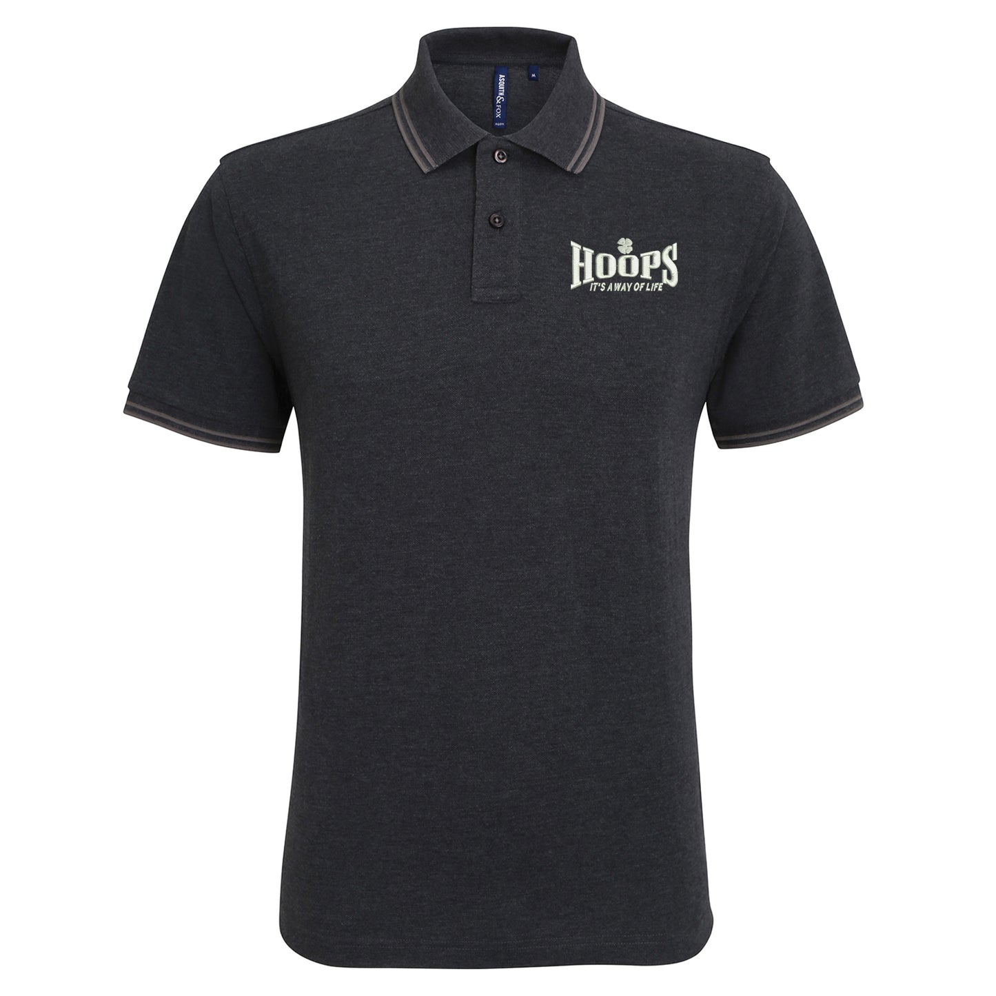 Hoops Its a Way of Life Tipped Polo Shirt