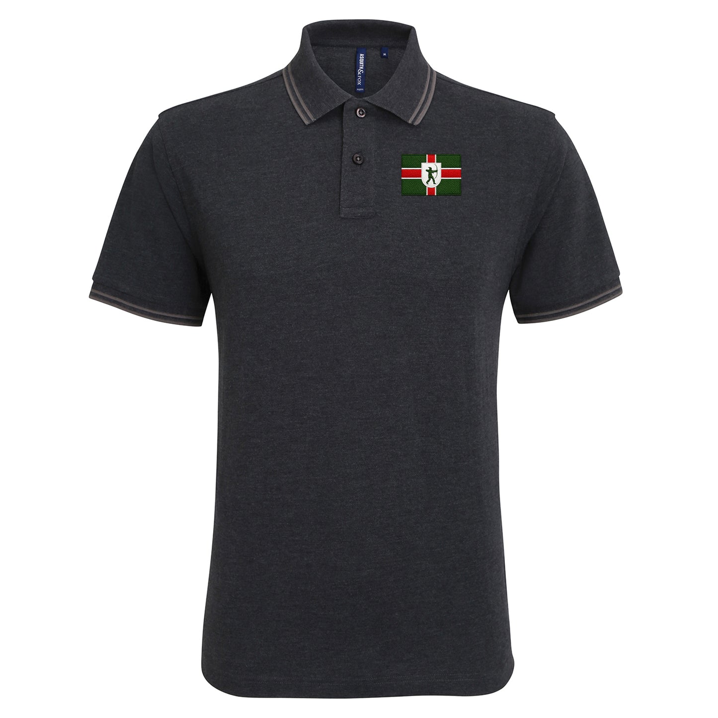 Flag of Nottinghamshire Tipped Polo Shirt