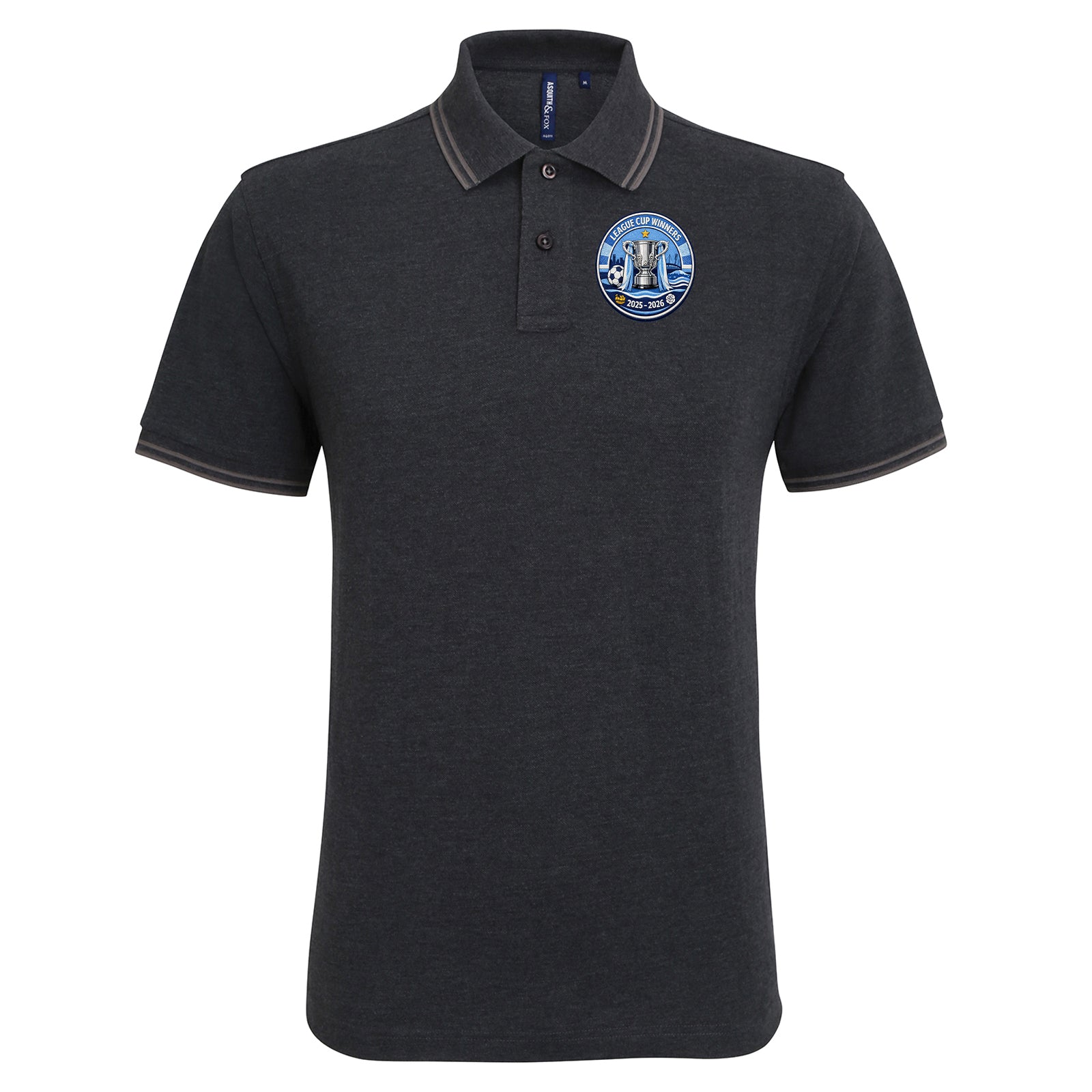Man City League Cup Winners 2026 Tipped Polo Shirt 