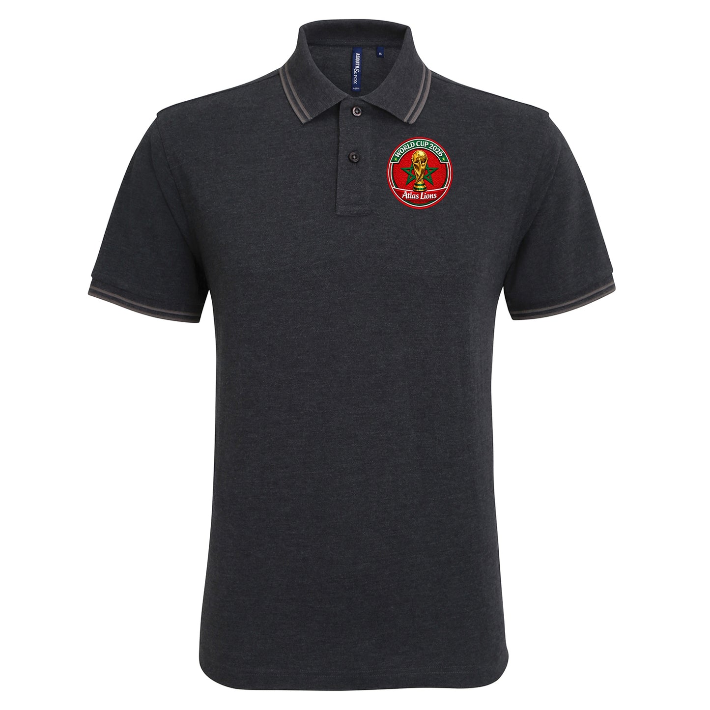 Morocco World Cup 2026 Tipped Polo Shirt 