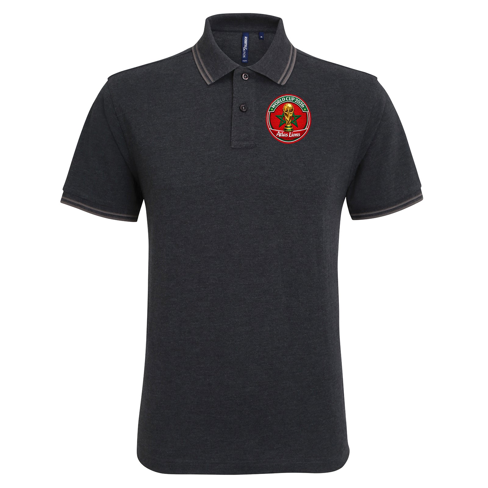 Morocco World Cup 2026 Tipped Polo Shirt 