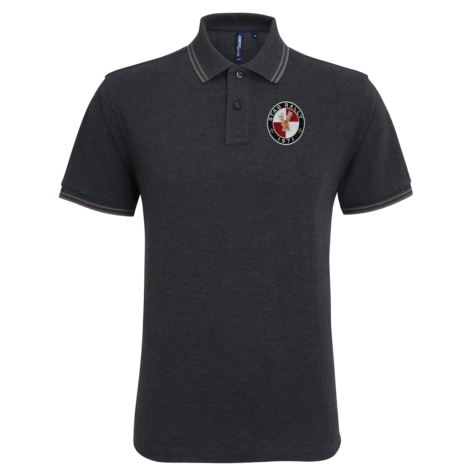 Stag Rally 1971 Tipped Polo Shirt