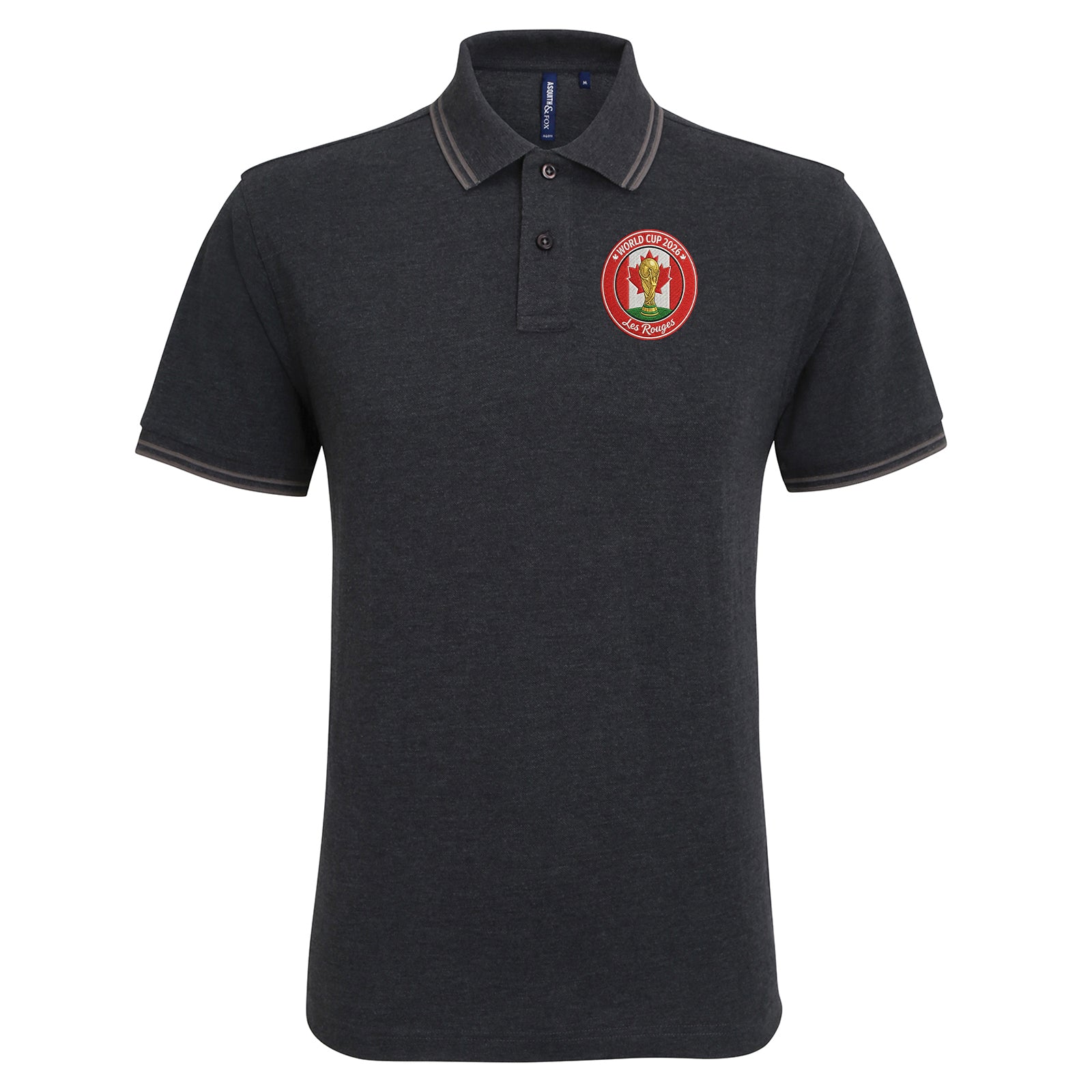 Canada World Cup 2026 Football Tipped Polo Shirt