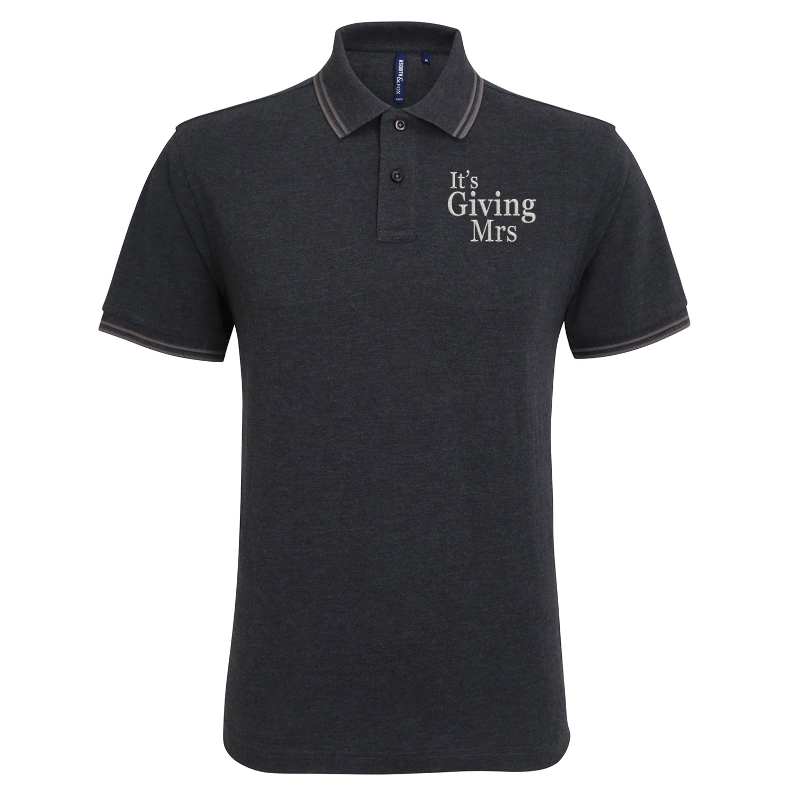 It's Giving Mrs Tipped Polo Shirt
