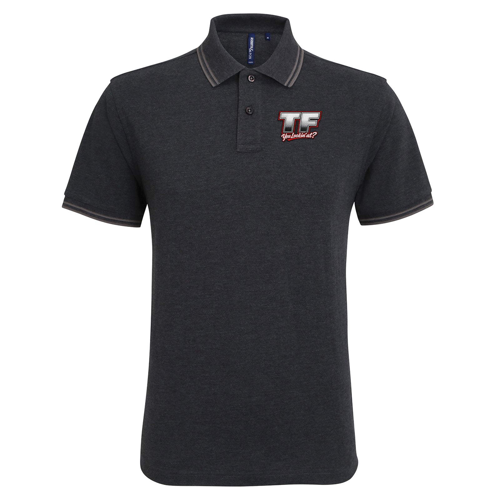 TF You Lookin’ at Tipped Polo Shirt 