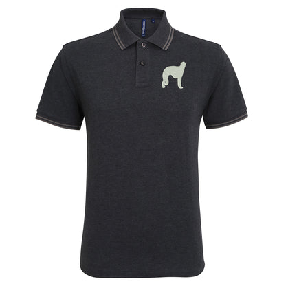 Borzoi Embroidered Tipped Polo Shirt