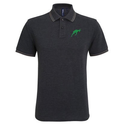 Retro South Africa Rugby 1906 Embroidered Tipped Polo Shirt