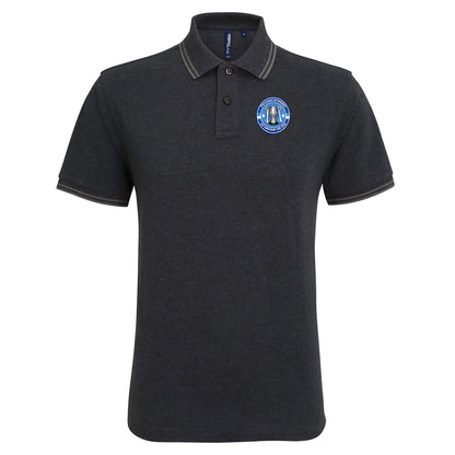 Man City League Cup 1975-1976 Tipped Polo Shirt