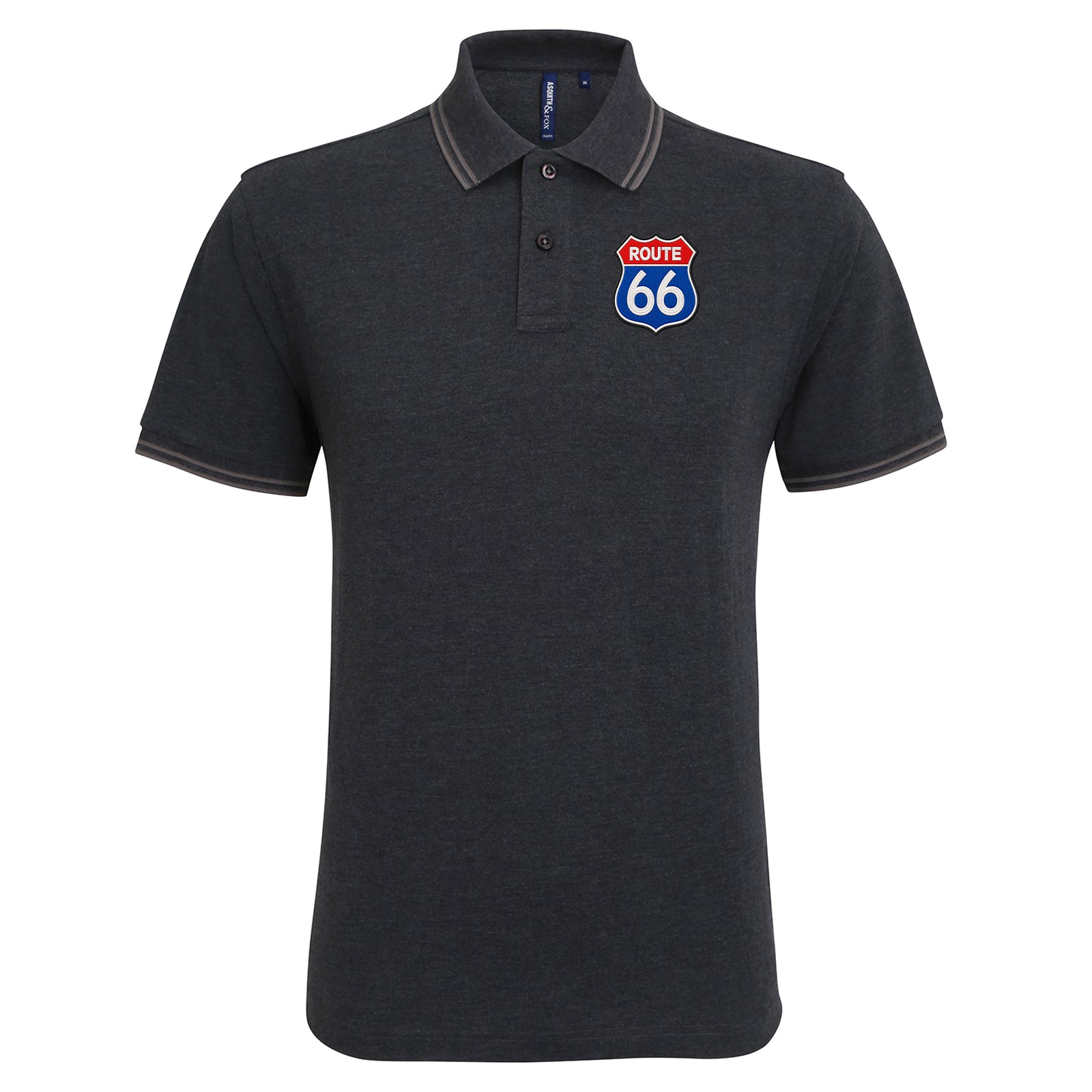 Route 66 Tipped Polo Shirt 