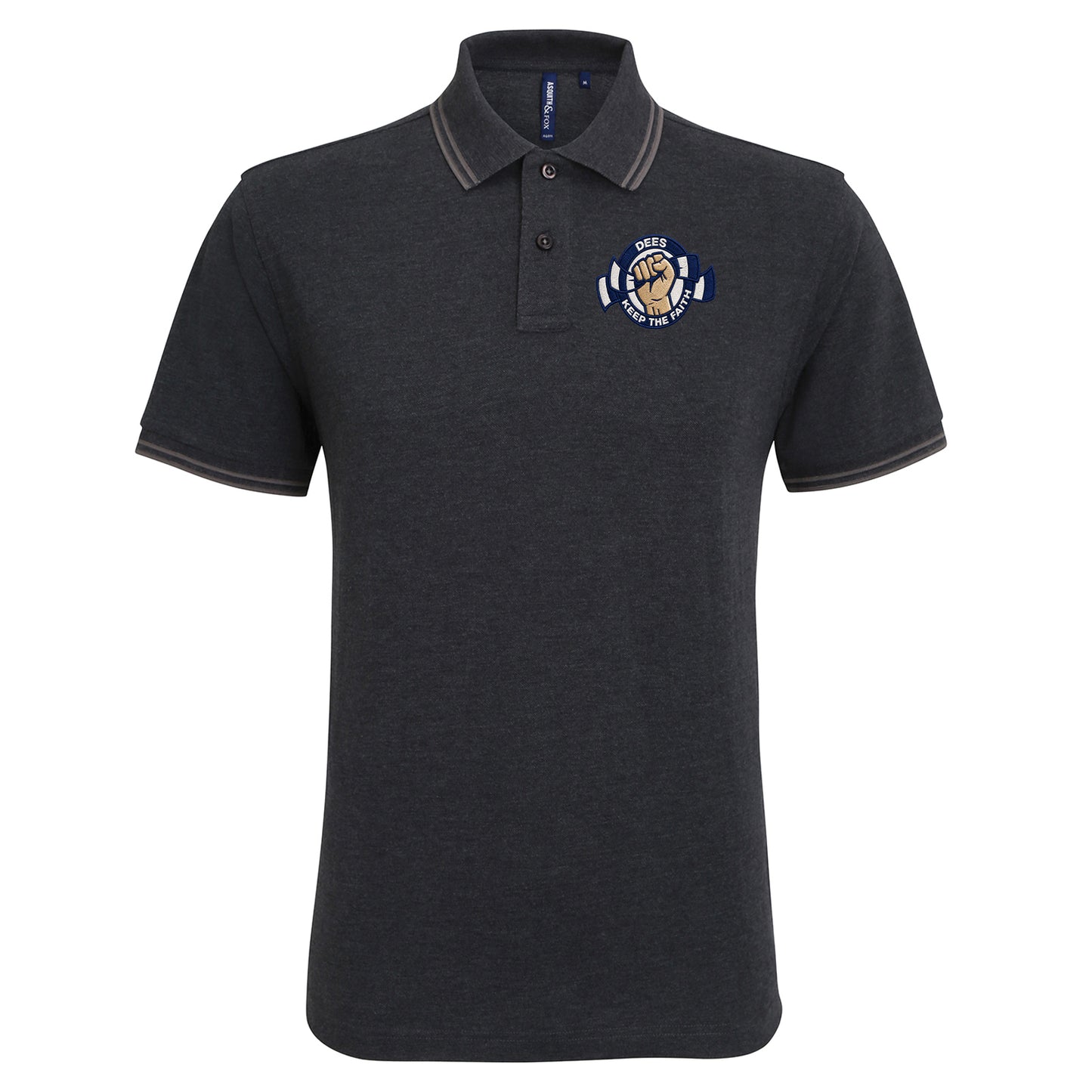Dundee Dees Football Fans Football Tipped Polo Shirt