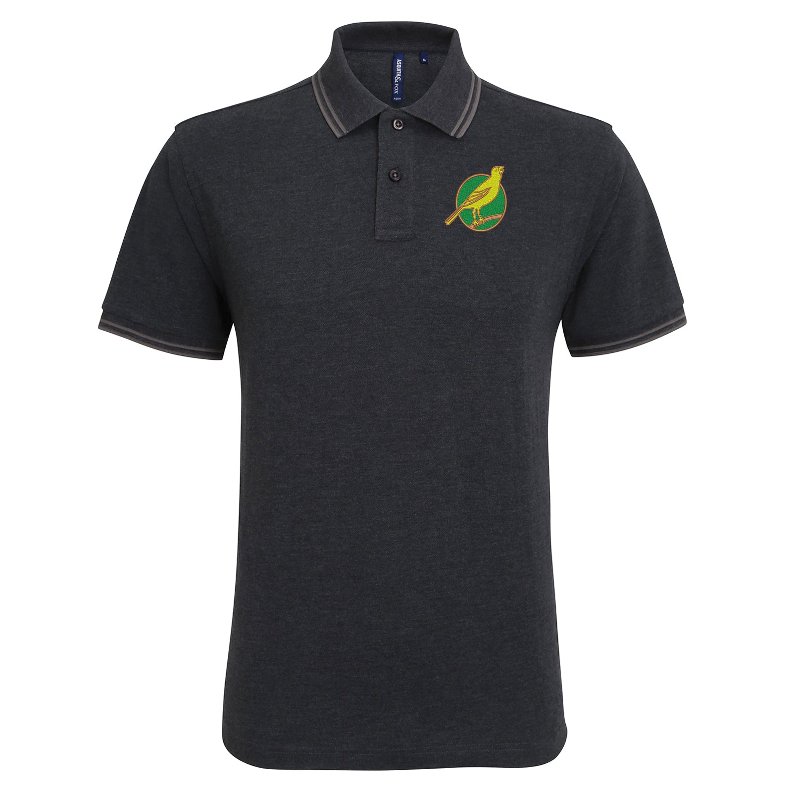 Norwich City FC Football Tipped Polo Shirt
