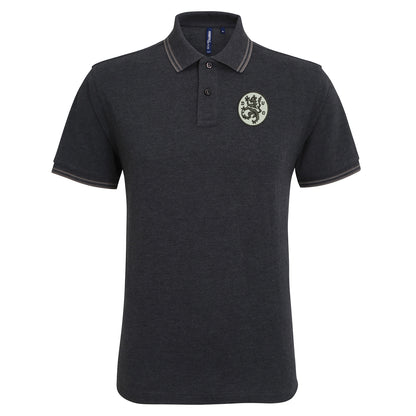 Retro Dundee United 1969 Embroidered Tipped Polo Shirt