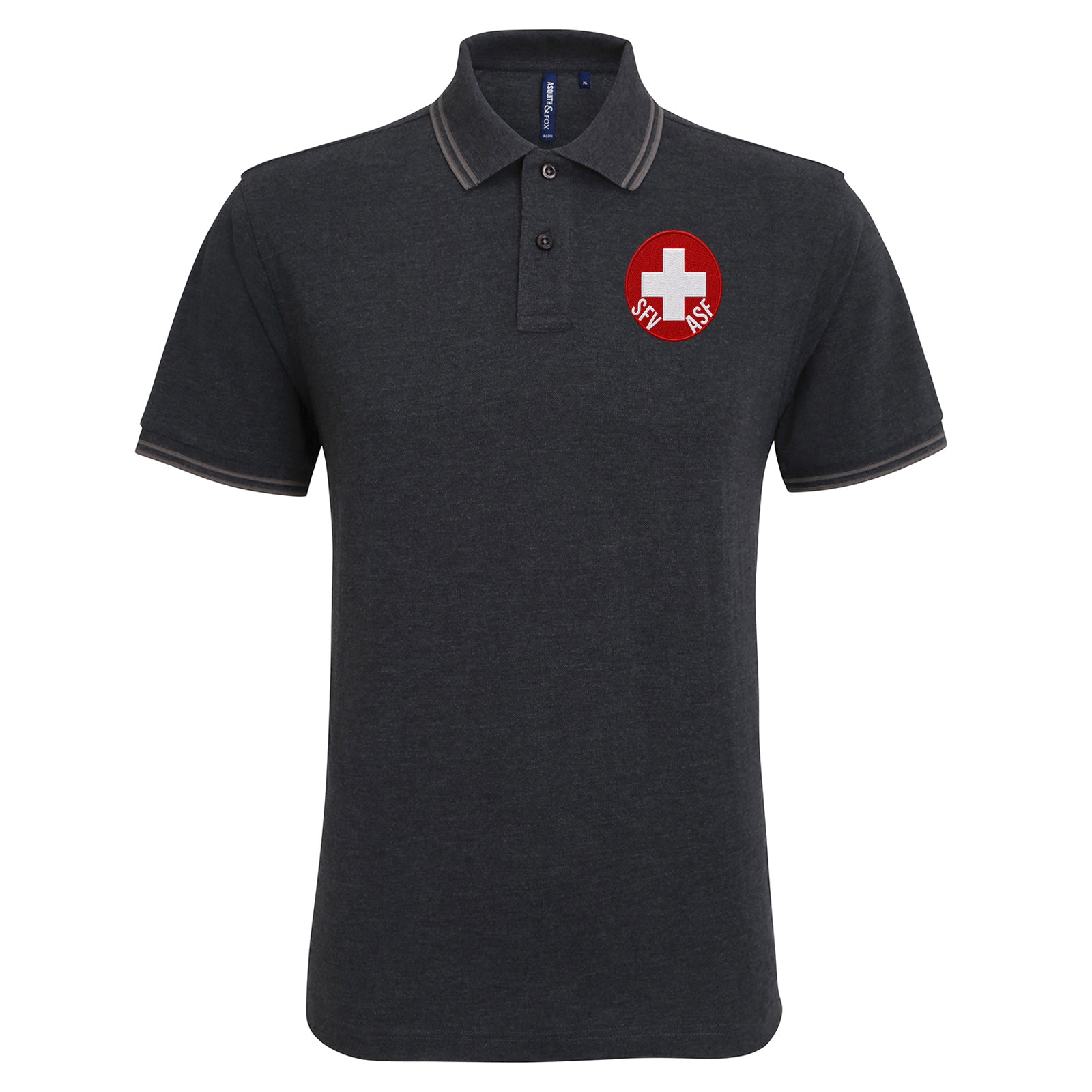 Switzerland Football Tipped Polo Shirt