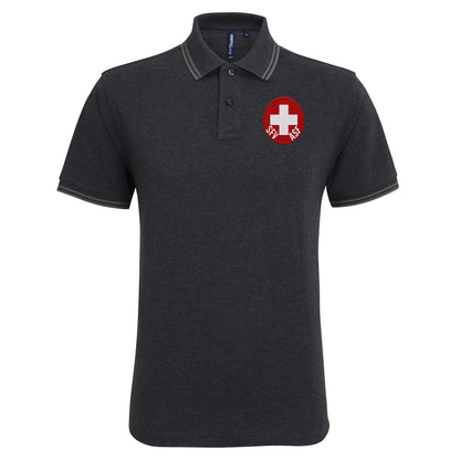 Switzerland Football Tipped Polo Shirt