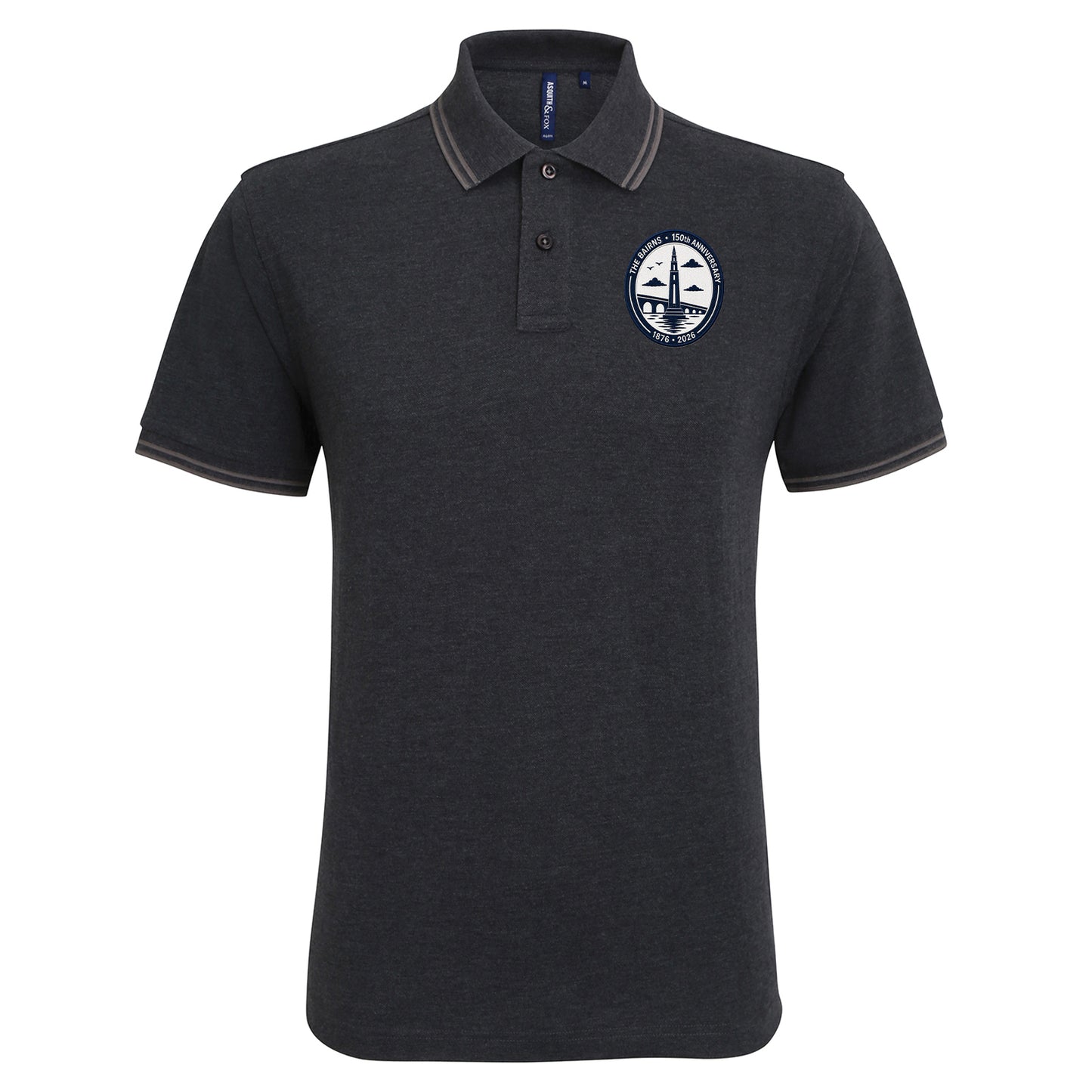 Falkirk 150th Anniversary Tipped Polo Shirt