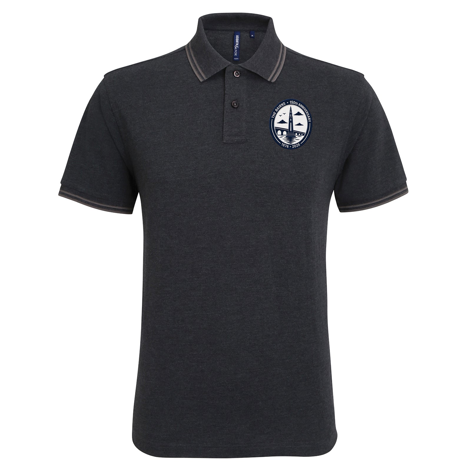 Falkirk 150th Anniversary Tipped Polo Shirt