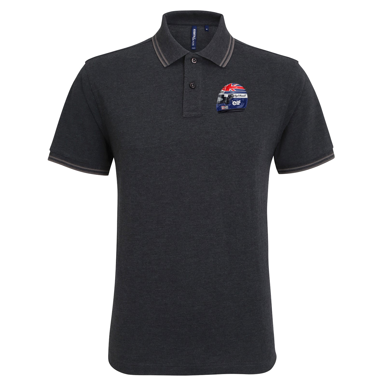 Nigel Mansell World Champion 1992 Tipped Polo Shirt 