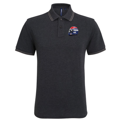 Nigel Mansell World Champion 1992 Tipped Polo Shirt 