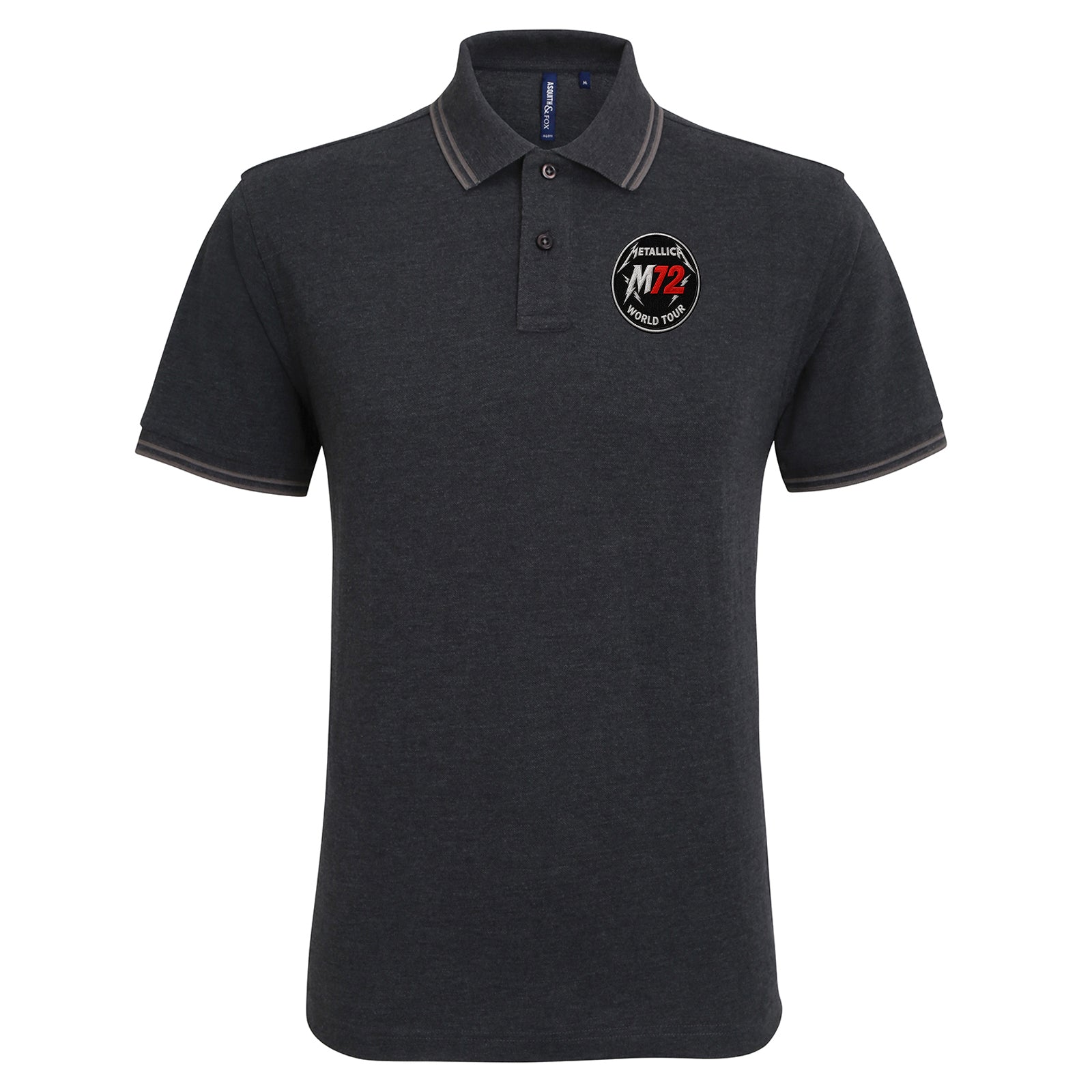 Metallica M72 World Tour Tipped Polo Shirt