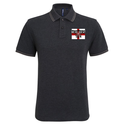 Trotters 1874 England Flag Polo Shirt