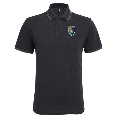 Retro North Town Wanderers Embroidered Tipped Polo Shirt