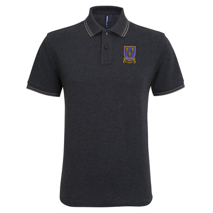 Retro Shrewsbury 1993 Embroidered Tipped Polo Shirt