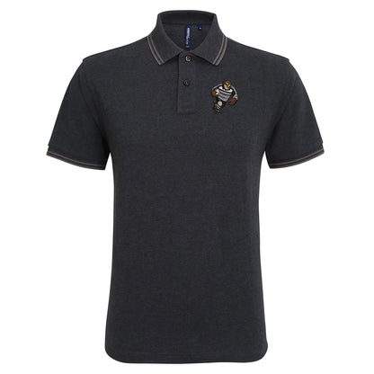Retro Newcastle Falcons 1997 Tipped Polo Shirt 