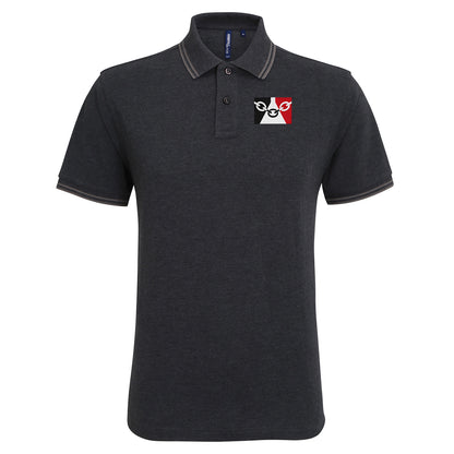 Black Country Flag Tipped Polo Shirt